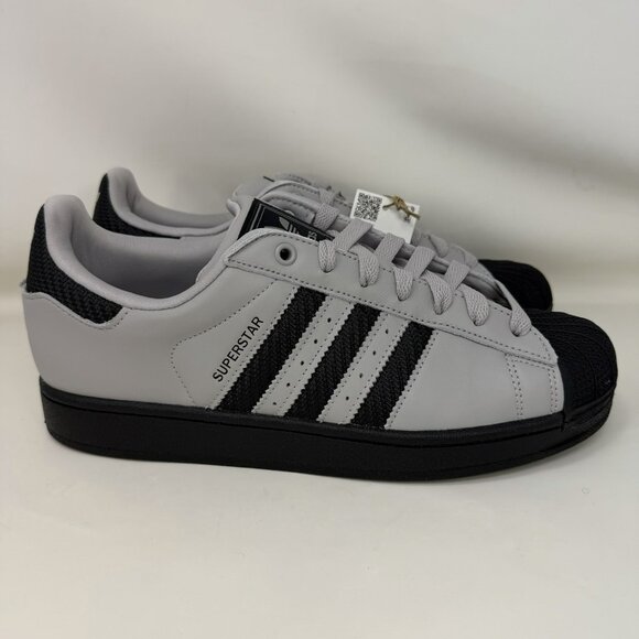adidas Other - Adidas Originals Superstar 2 Shell Toe Shoes Gray Black Men’s Size 9.5
